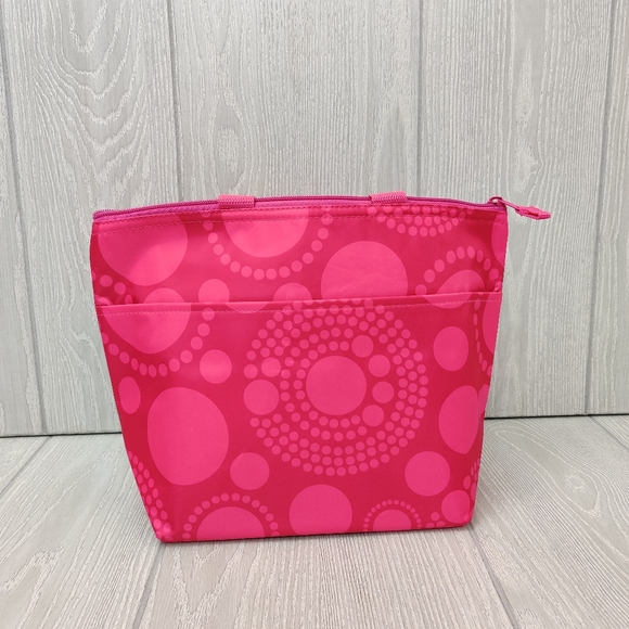 Thirty-one Pink Circle Spiral Thermal 31 Lunch Bag - Picture 6 of 10